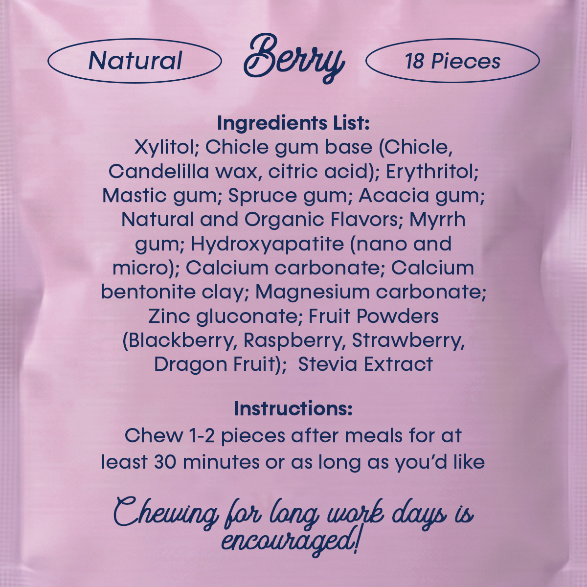YAZINT® Underbrush Remineralizing Gum